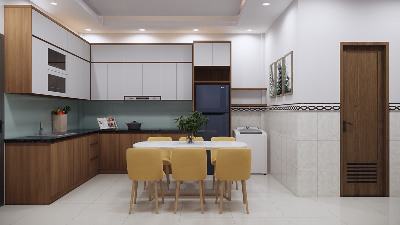 thiết kế phòng bếp phòng vệ sinh nhà cấp 4