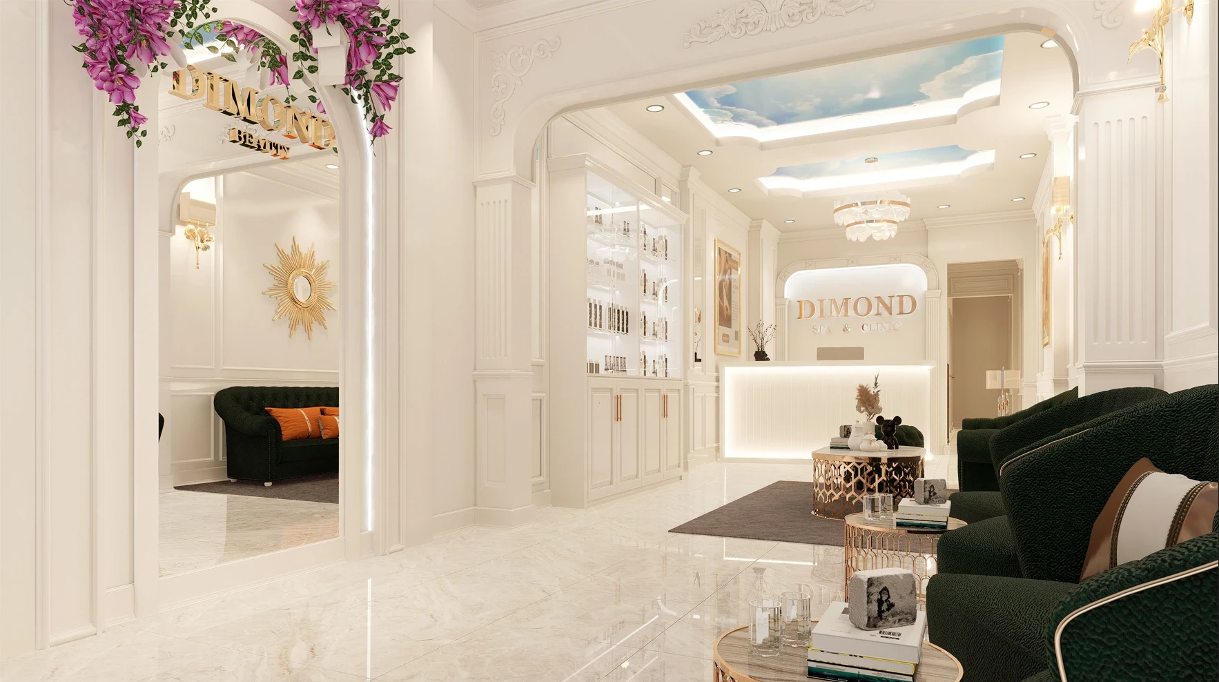 thiết kế thẩm mỹ viện tại Vĩnh Phúc