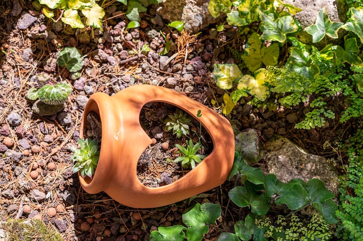 tiểu cảnh chum vại