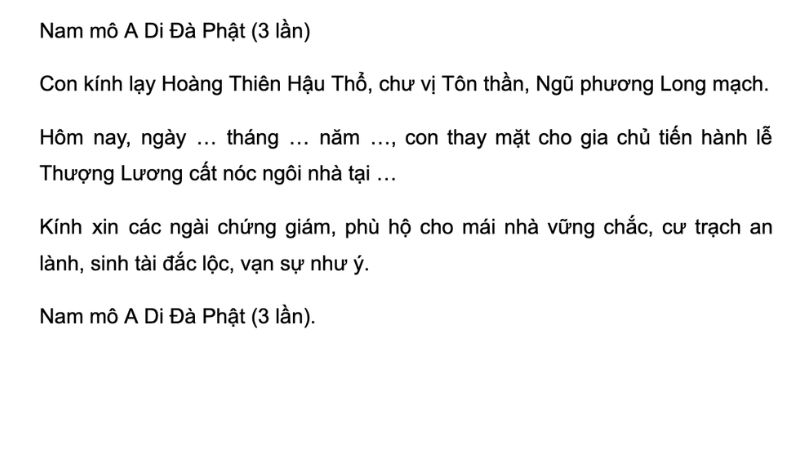 văn khấn cất nóc nhà mượn tuổi
