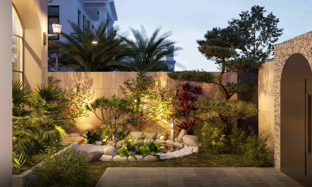 Sân vườn Địa Trung Hải: Top mẫu thiết kế đẹp 2025 11 sân vườn địa trung hải