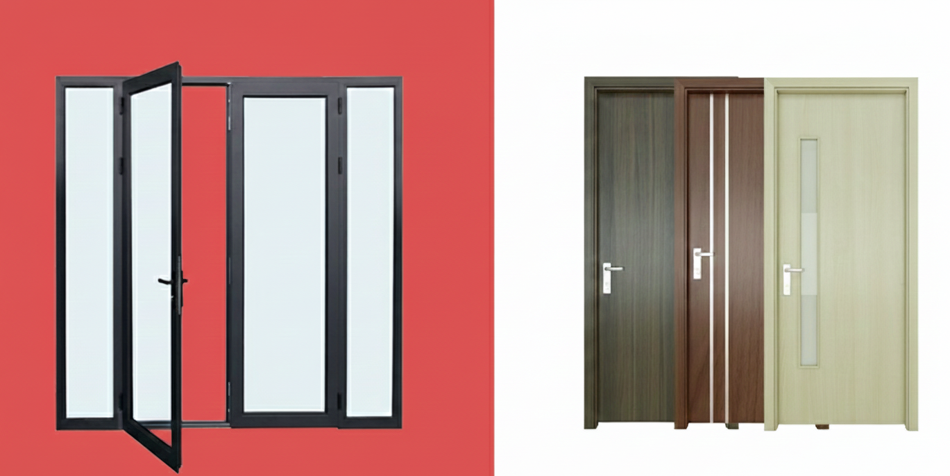 so sánh cửa nhựa composite và cửa nhôm xingfa 