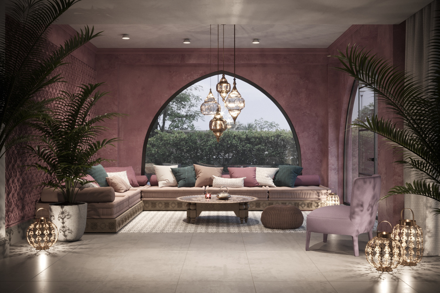 phong cách nội thất ma rốc