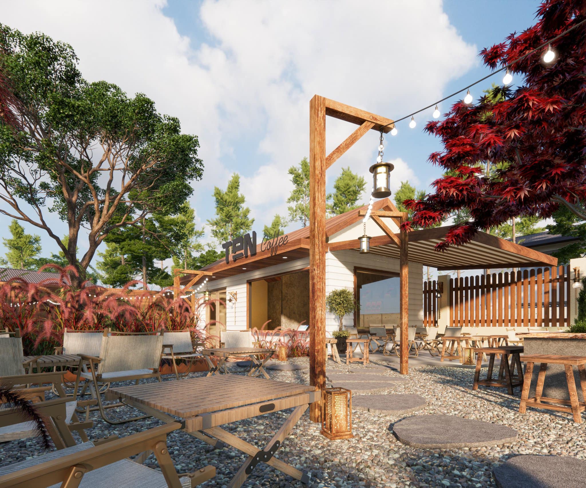 thi công quán cà phê tại Hà Nội