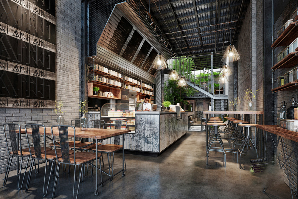 thi công quán cà phê tại Hà Nội