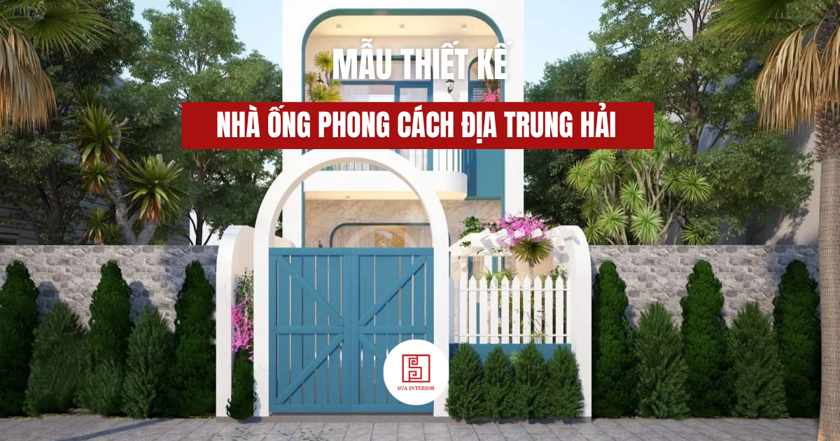 Nhà ống phong cách Địa Trung Hải