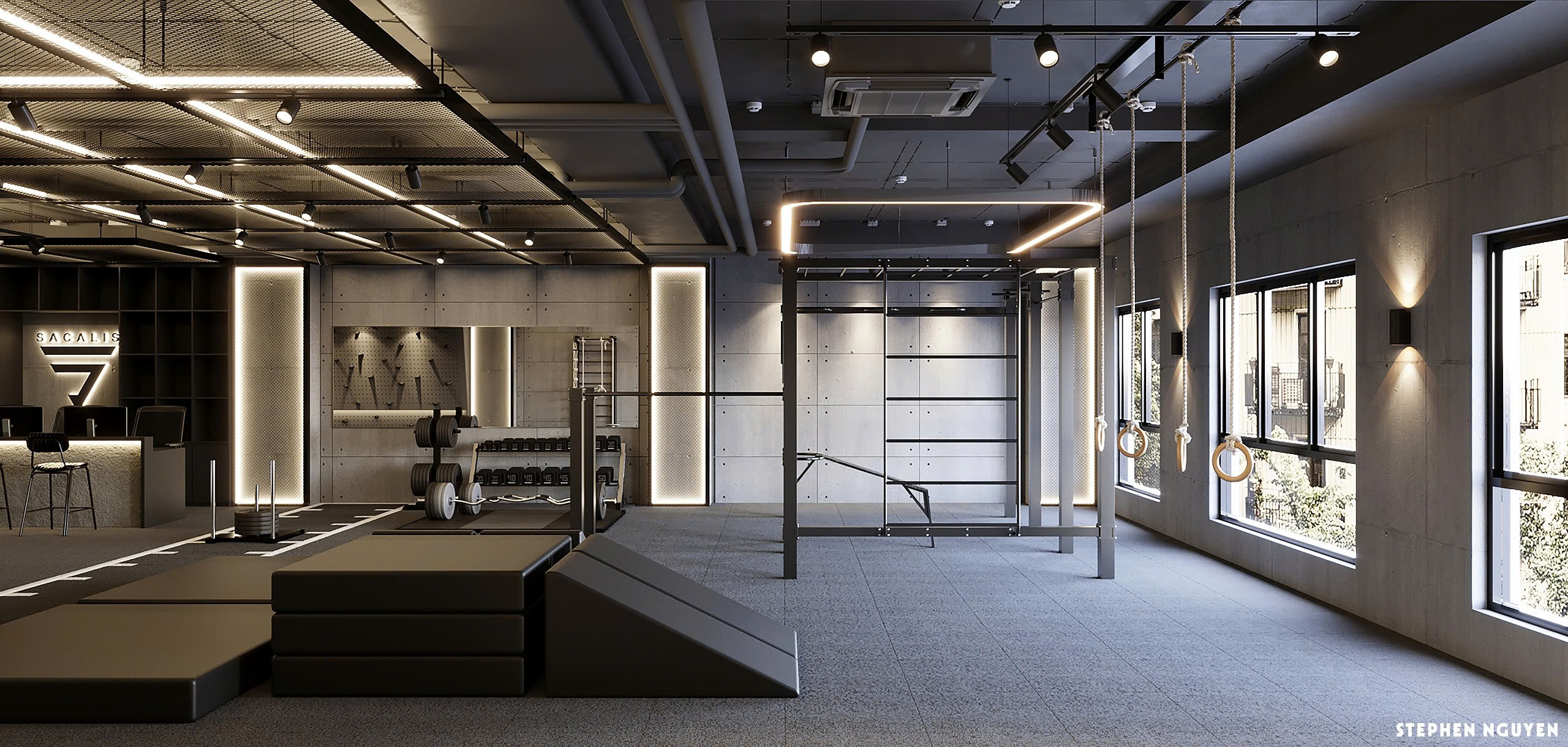 Thiết kế phòng gym tại Hà Nội 3 thiết kế phòng gym tại Hà Nội