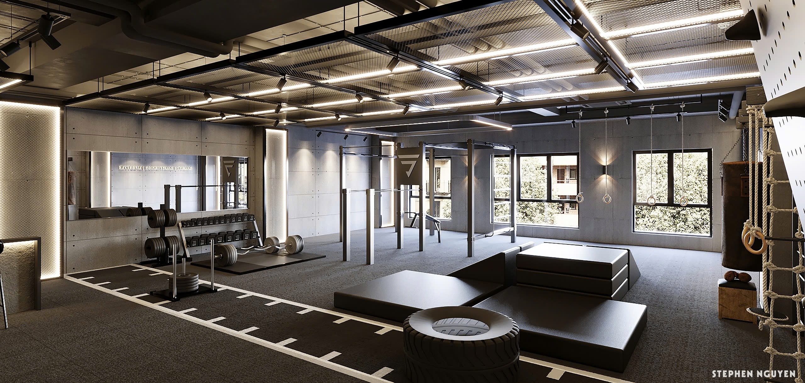 Thiết kế phòng gym tại Hà Nội 5 thiết kế phòng gym tại Hà Nội