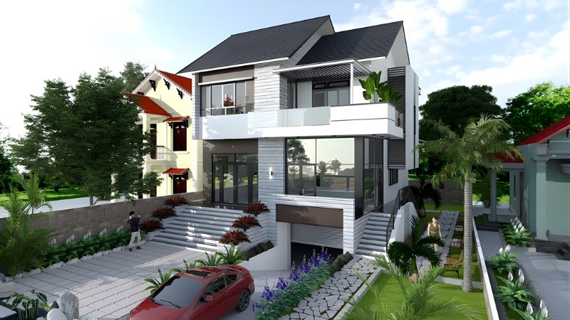 Thiết kế biệt thự có tầng hầm: Mẫu đẹp và lưu ý quan trọng 4 thiết kế tầng hầm biệt thự