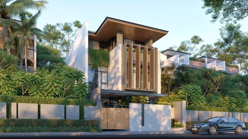 Thiết kế biệt thự có tầng hầm: Mẫu đẹp và lưu ý quan trọng 7 biet thu co tang ham