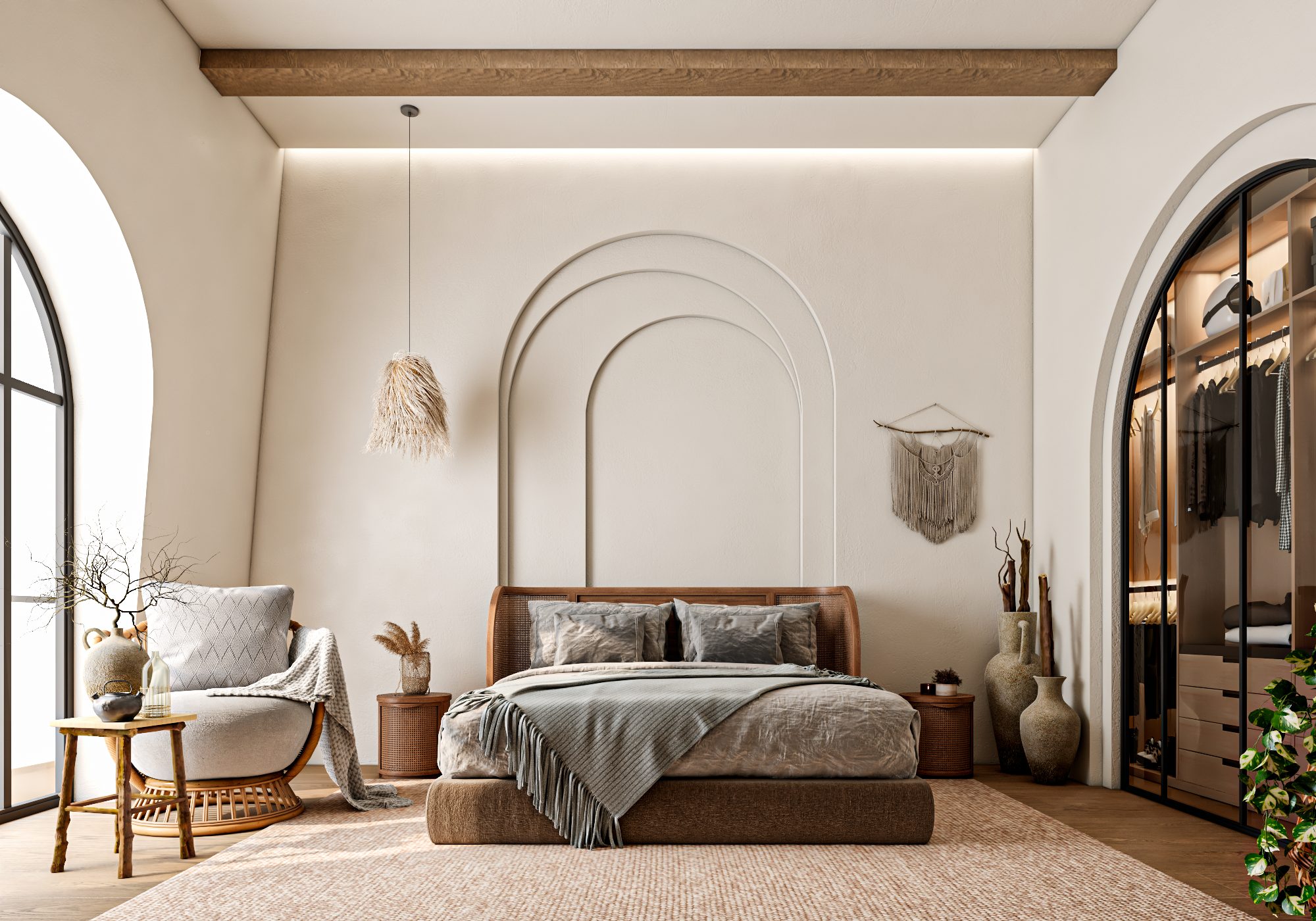 Nhà ống phong cách Địa Trung Hải: Mẫu thiết kế đẹp 2025 11 Thiết kế nội thất nhà ống phong cách Địa Trung Hải