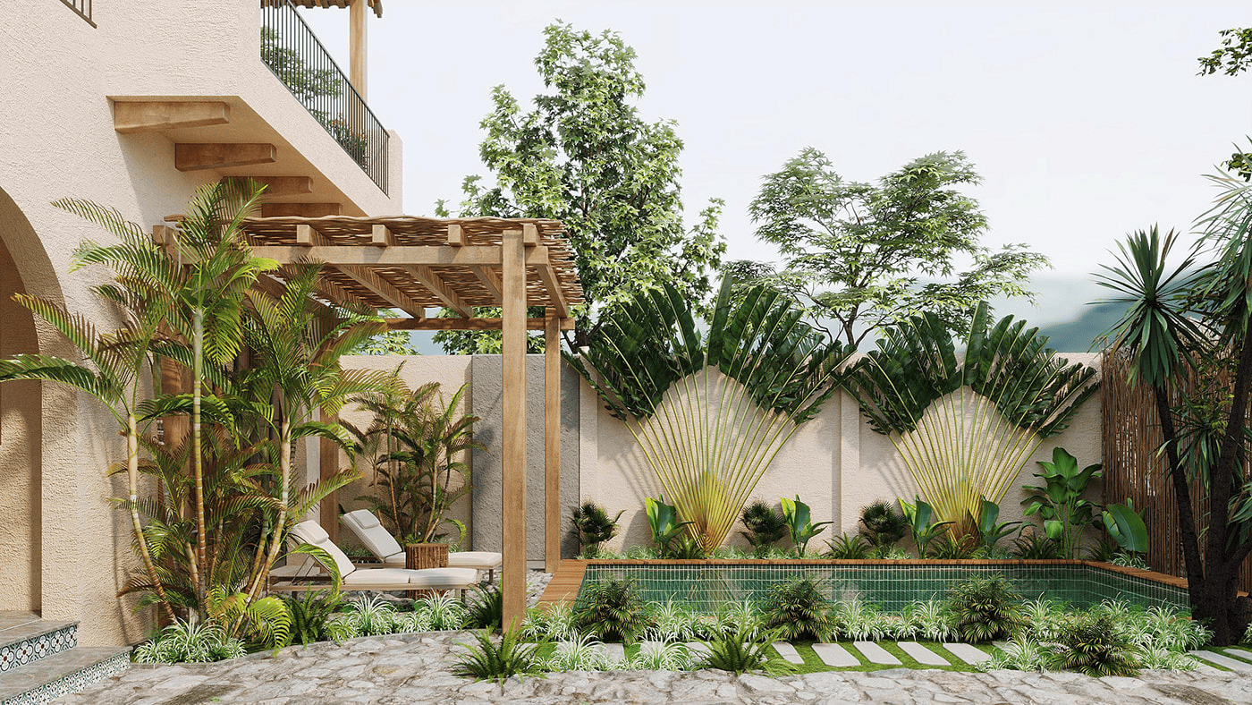 Sân vườn Địa Trung Hải: Top mẫu thiết kế đẹp 2025 10 sân vườn địa trung hải