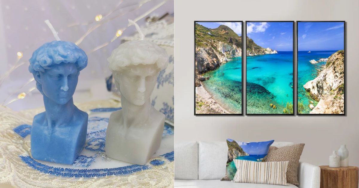 nội thất phong cách santorini