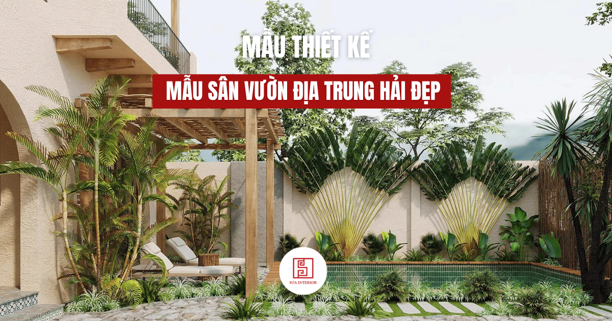 mẫu nhà vườn sân vườn địa trung hải
