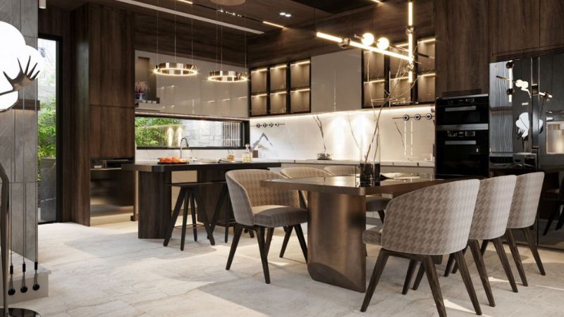 Mẫu phòng bếp đẹp theo các phong cách thiết kế ấn tượng mới nhất 2 phòng bếp theo phong cách