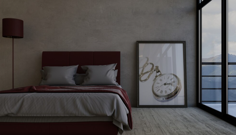 phòng ngủ phong cách industrial