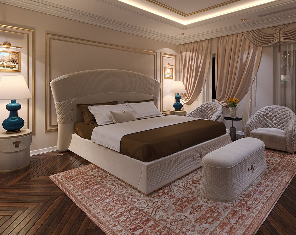 phòng ngủ phong cách cổ điển