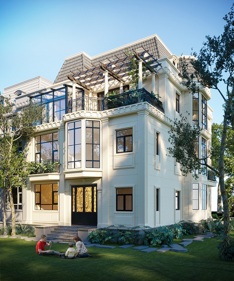 Thi công biệt thự tại Hà Nội