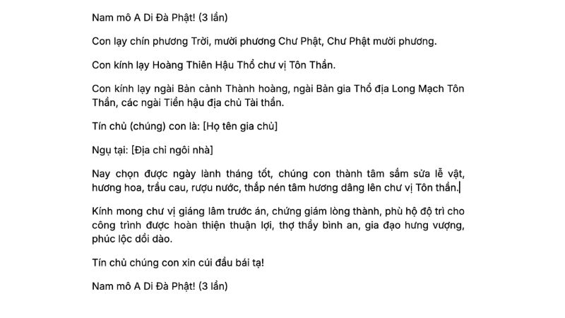 Văn khấn cất nóc nhà: Thủ tục, lễ vật và bài cúng chuẩn 2025 8 văn khấn lễ cất nóc nhà