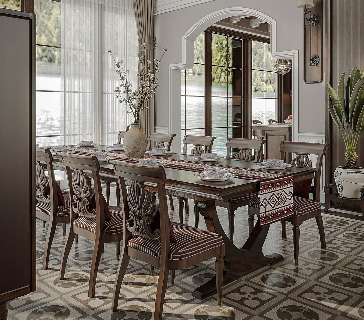 30+ Mẫu bàn ăn Indochine đẹp và sang trọng. Báo giá, mẫu mới và cách chọn chuẩn nhất 2 Bàn ăn indochine