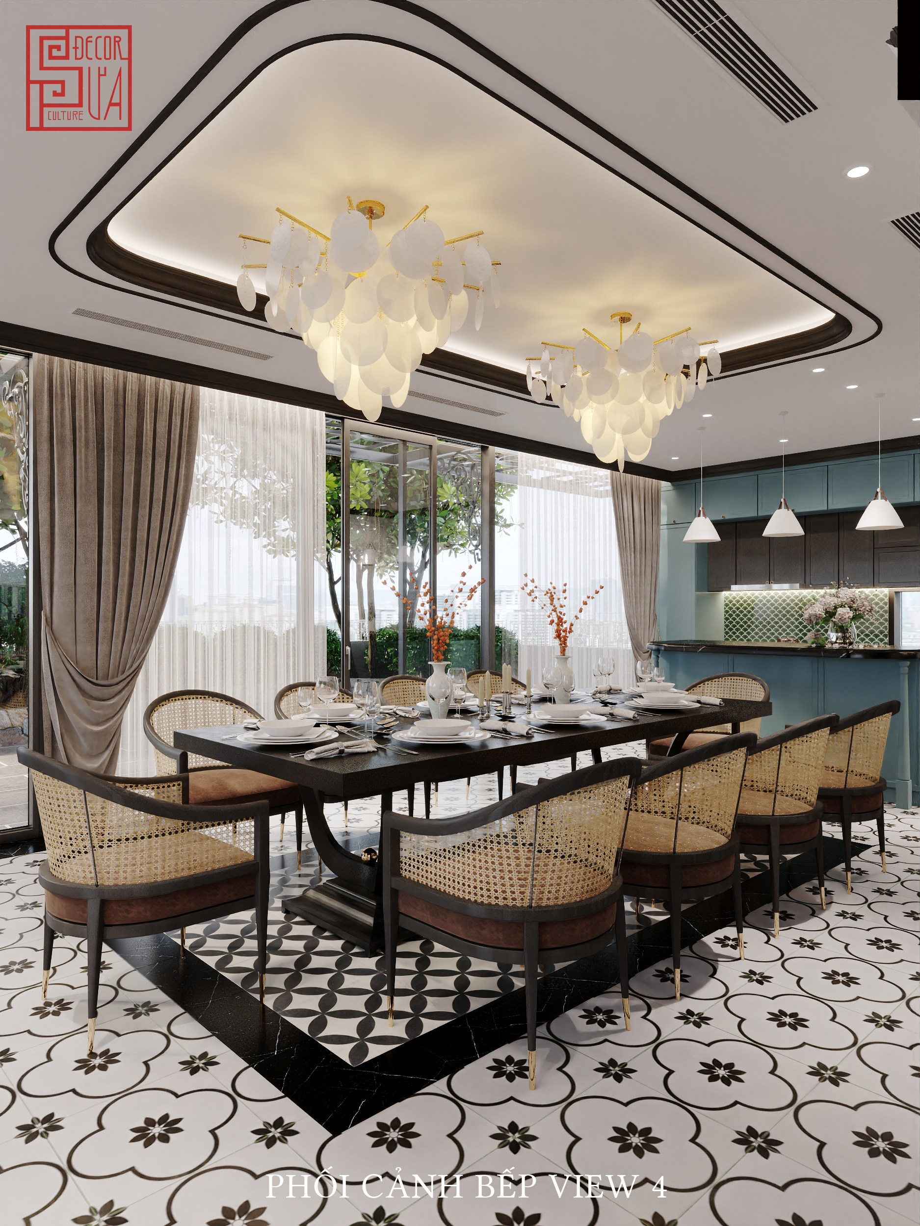 30+ Mẫu bàn ăn Indochine đẹp và sang trọng. Báo giá, mẫu mới và cách chọn chuẩn nhất 28 Bàn ăn indochine