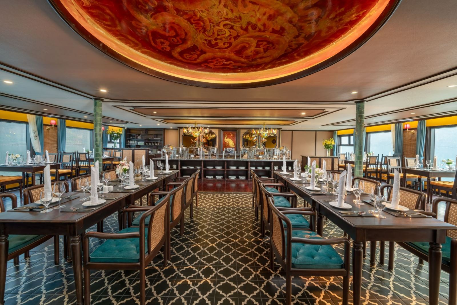 30+ Mẫu bàn ăn Indochine đẹp và sang trọng. Báo giá, mẫu mới và cách chọn chuẩn nhất 34 Bàn ăn indochine