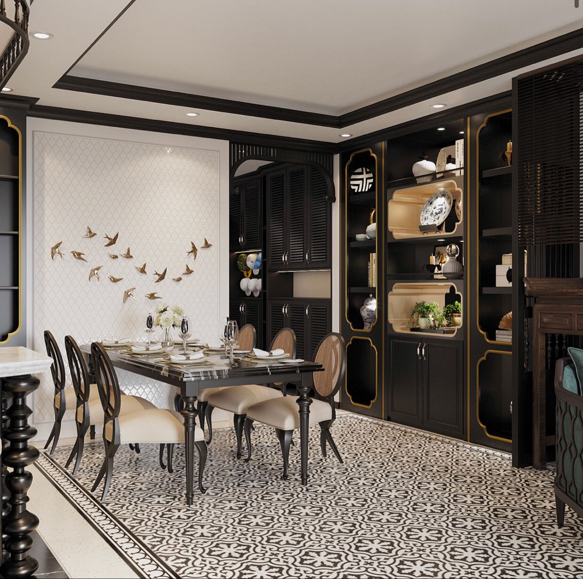 30+ Mẫu bàn ăn Indochine đẹp và sang trọng. Báo giá, mẫu mới và cách chọn chuẩn nhất 6 Bàn ăn indochine