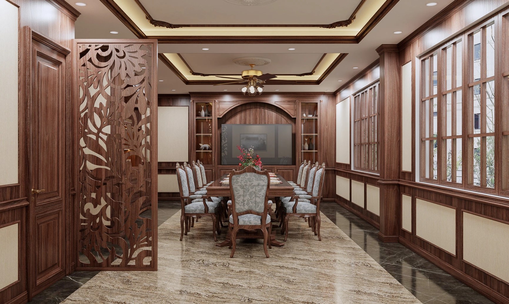 30+ Mẫu bàn ăn Indochine đẹp và sang trọng. Báo giá, mẫu mới và cách chọn chuẩn nhất 9 Bàn ăn indochine