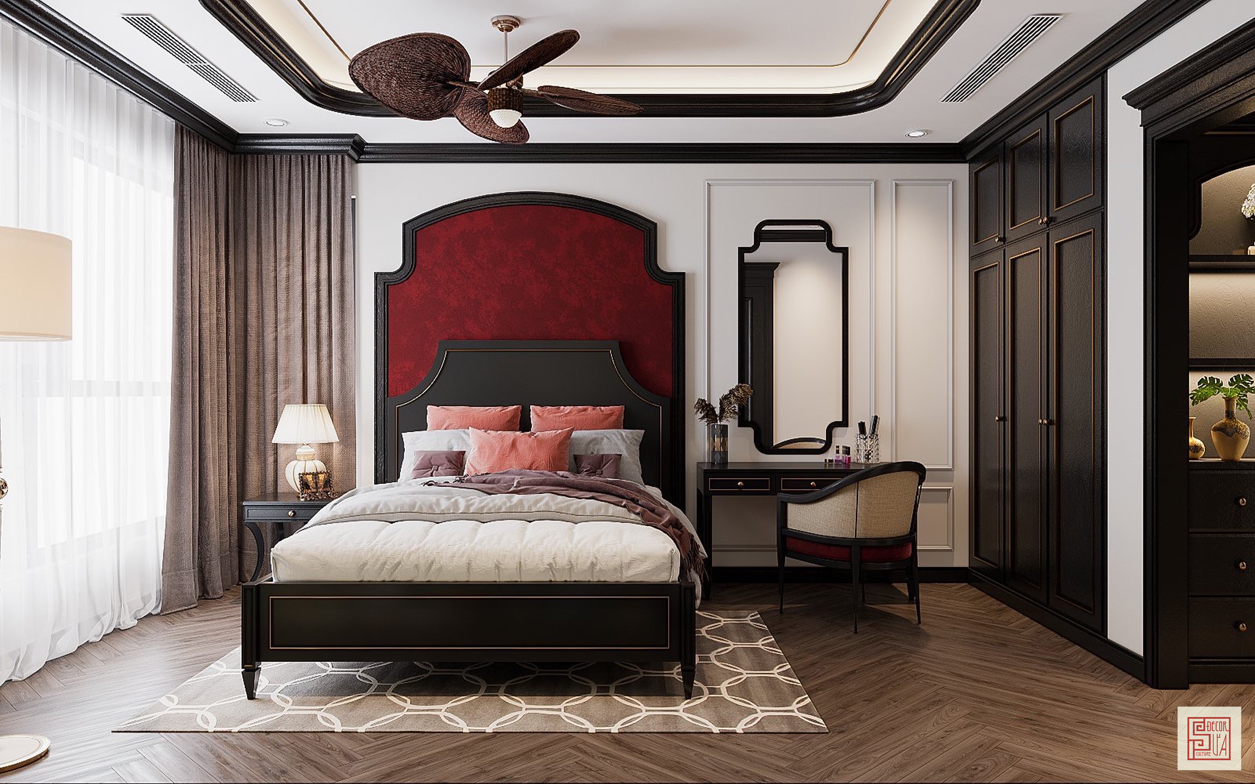 giường ngủ indochine