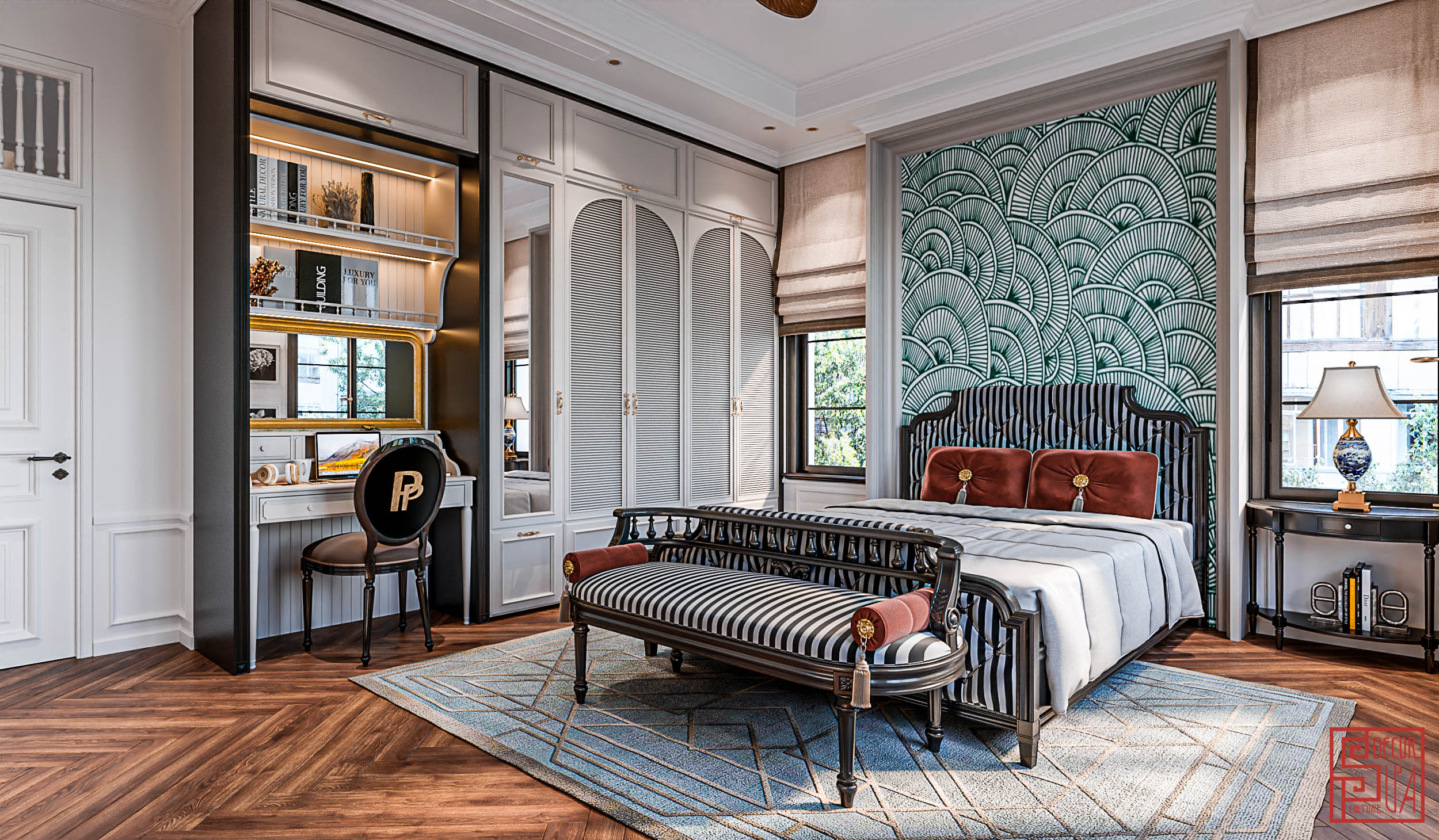 giường ngủ indochine