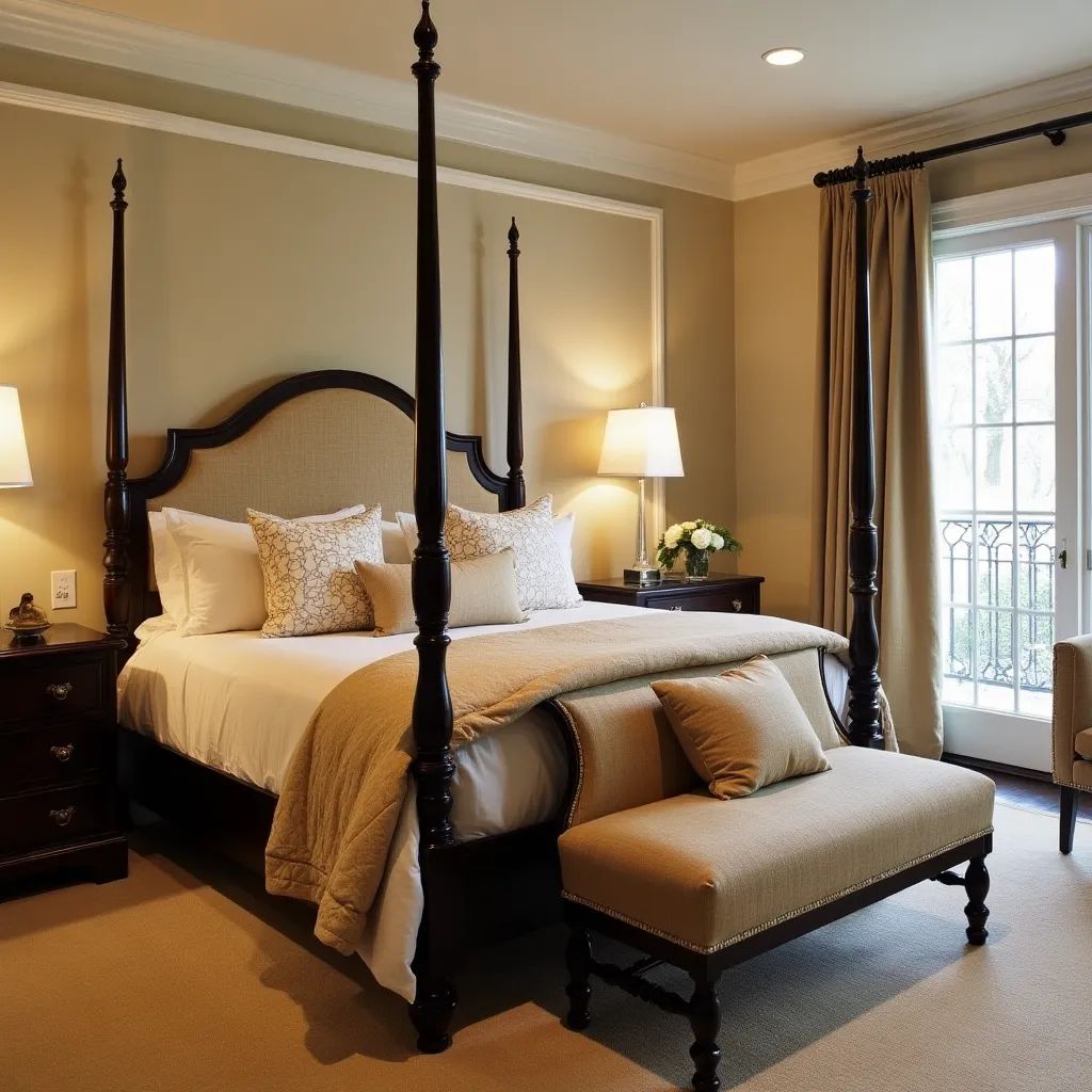 giường ngủ indochine