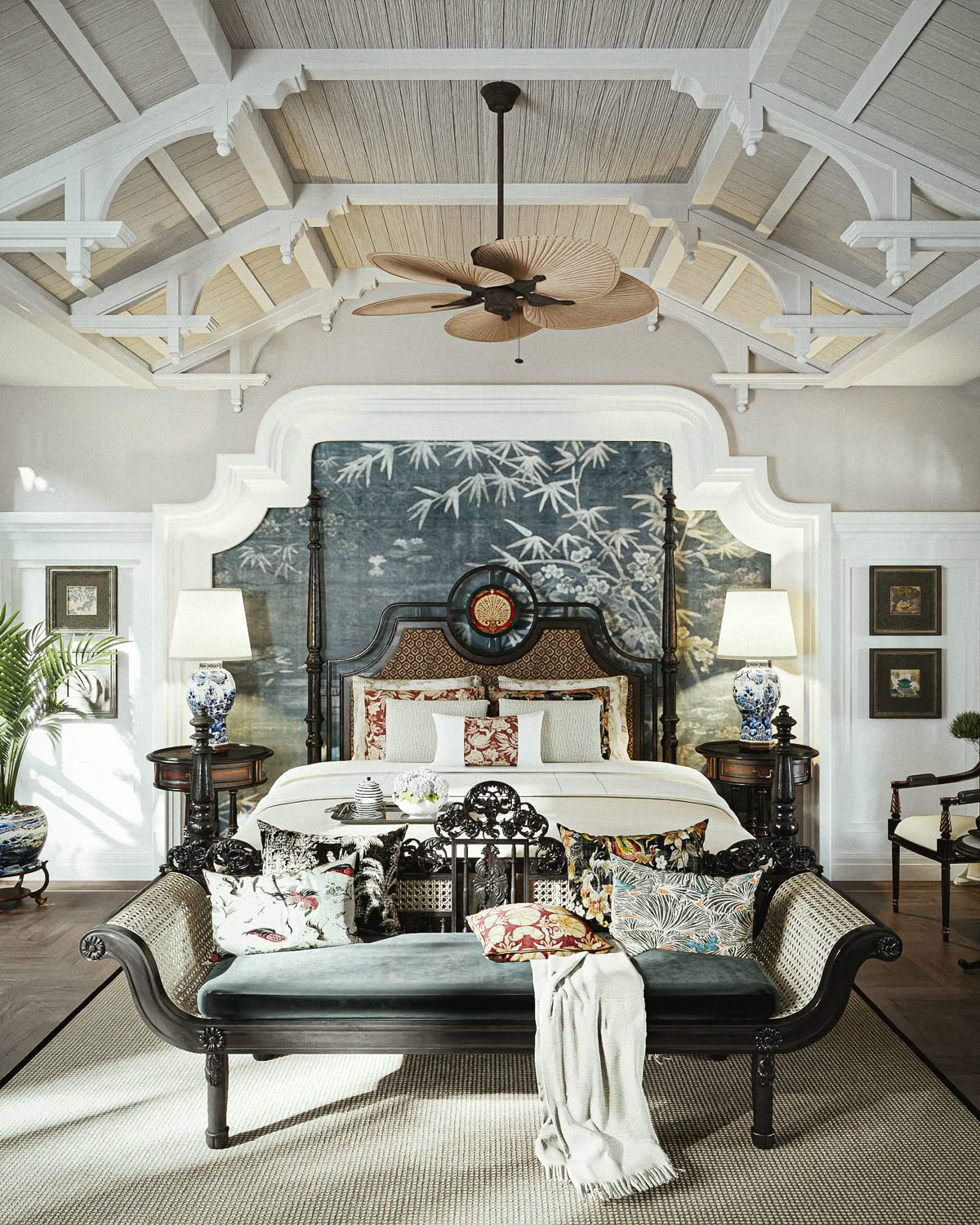 giường ngủ indochine