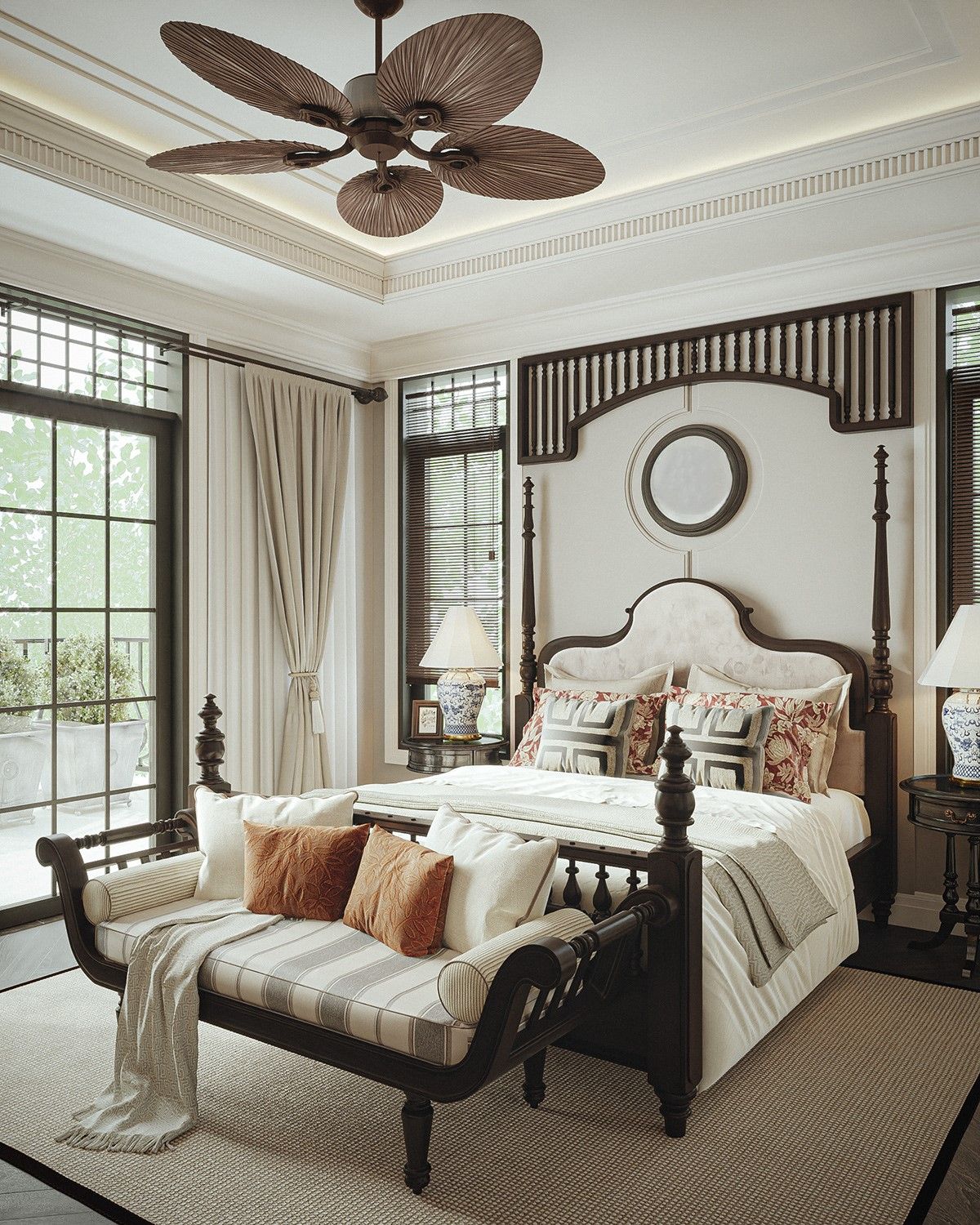 giường ngủ indochine