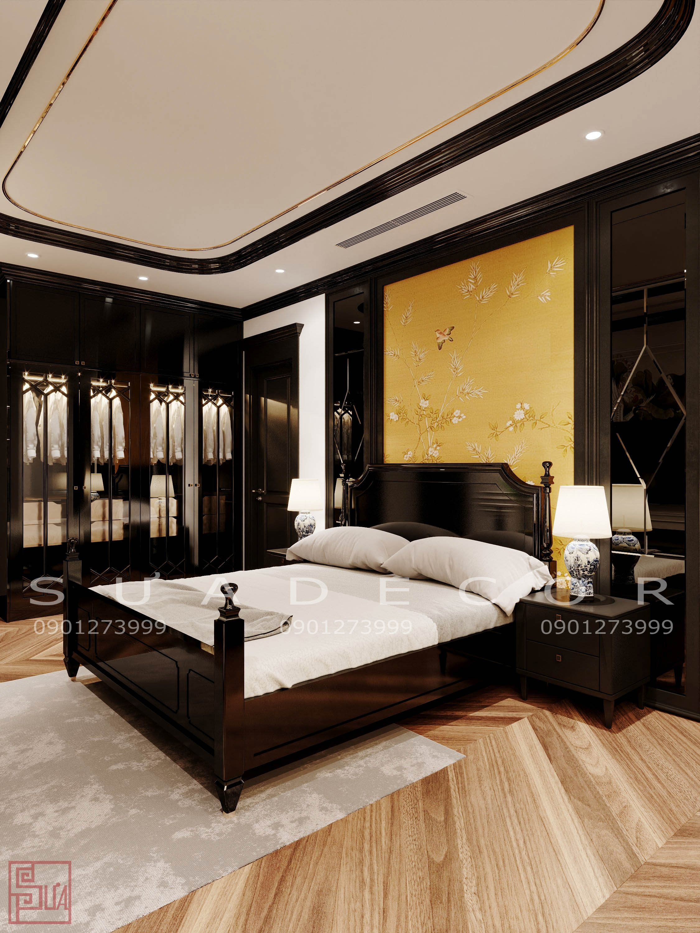 giường ngủ indochine