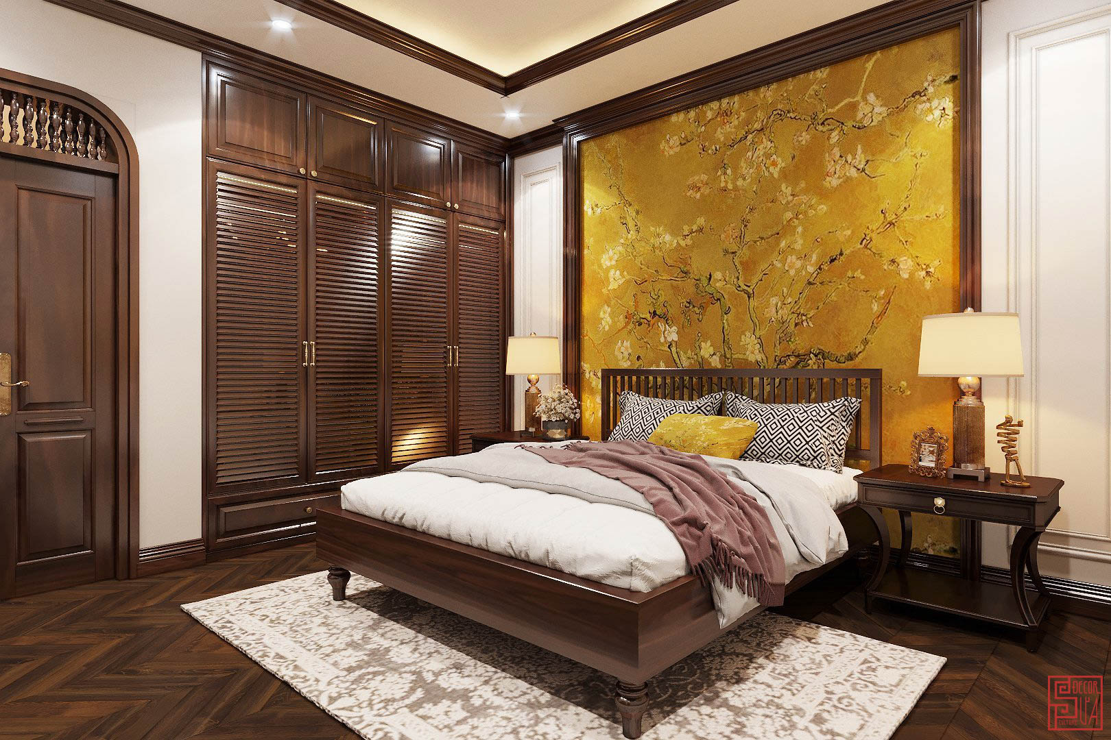 giường ngủ indochine