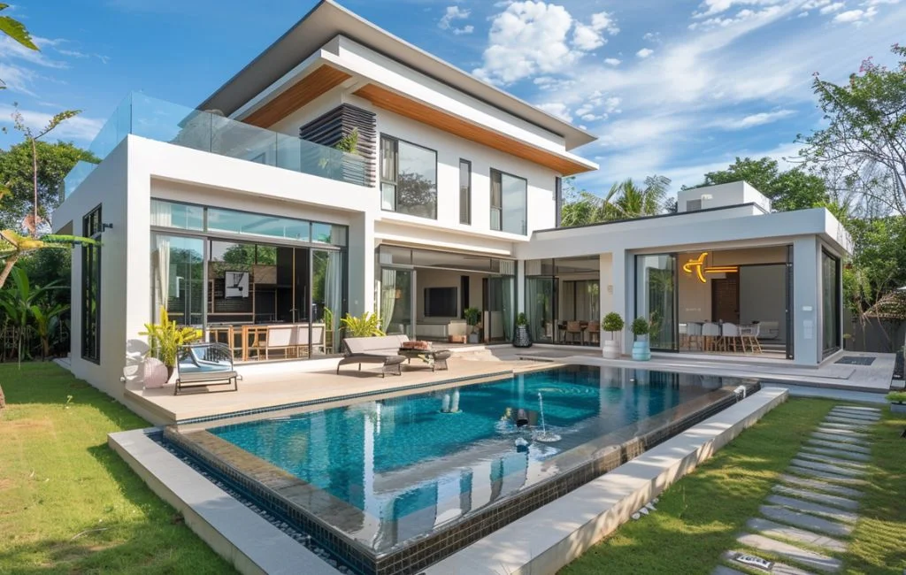 Thiết kế biệt thự có hồ bơi: 50+ mẫu hiện đại, nhà vườn & mini đẹp mê ly 14 biệt thự 2 tầng có bể bơi