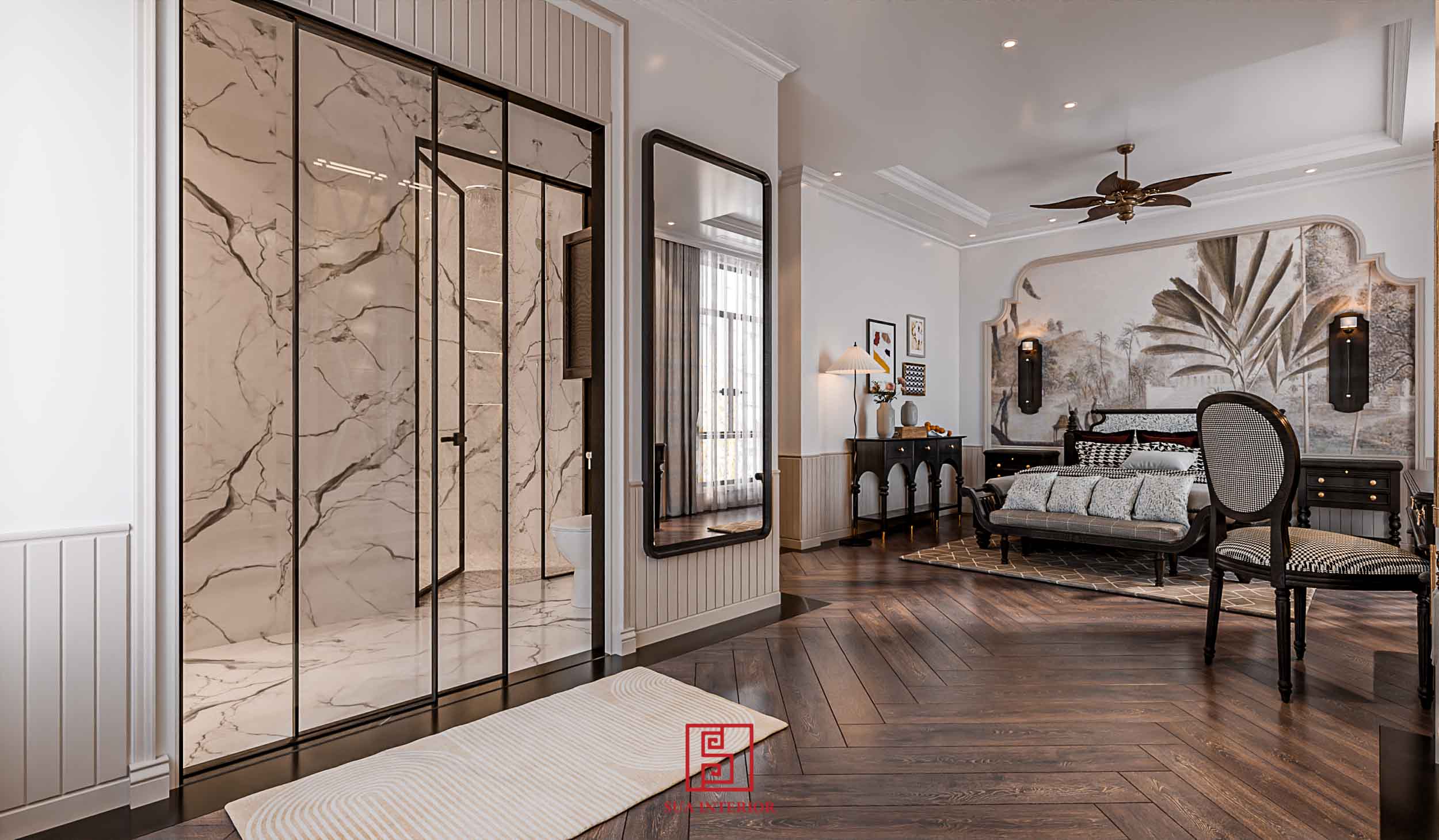 nhà phố phong cách indochine