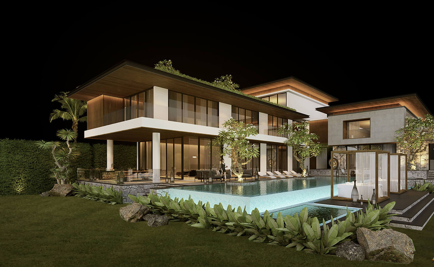 Thiết kế biệt thự có hồ bơi: 50+ mẫu hiện đại, nhà vườn & mini đẹp mê ly 7 biệt thự hiện đại có bể bơi