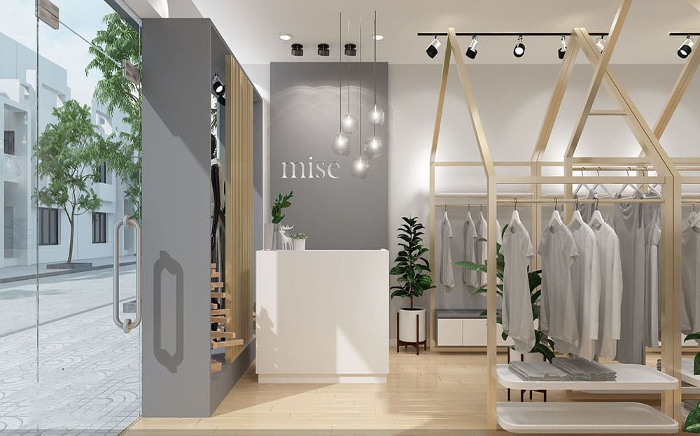 thiết kế shop quần áo nữ