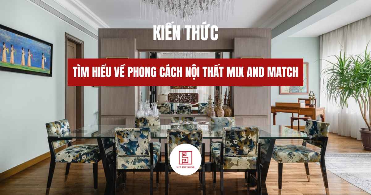 phong cách nội thất mix and match