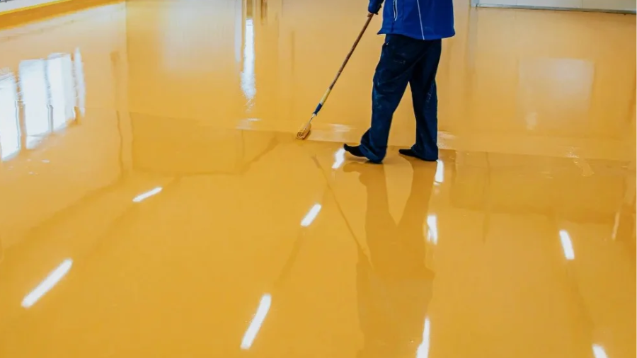 Sơn epoxy tự san phẳng là gì? Ưu điểm, quy trình thi công & báo giá 2026 9 quy trình sơn epoxy tự san phẳng