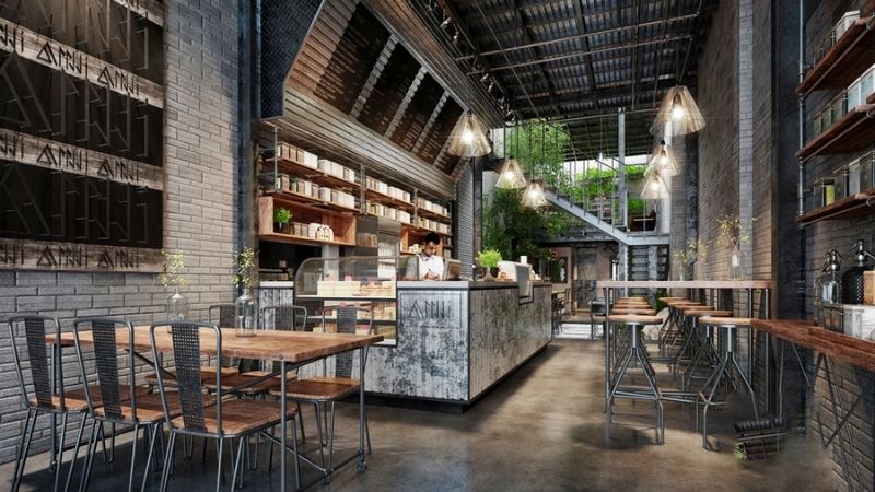 Thiết kế quán cafe theo diện tích và phong cách đẹp nhất 2026 2 thiết kế quán cafe đẹp