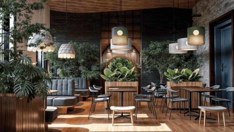 Thiết kế quán cafe theo diện tích và phong cách đẹp nhất 2026 11 nội thất quán cà phê
