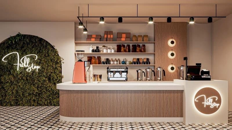 Thiết kế quán cafe theo diện tích và phong cách đẹp nhất 2026 39 mẫu quầy bar đẹp quán cafe