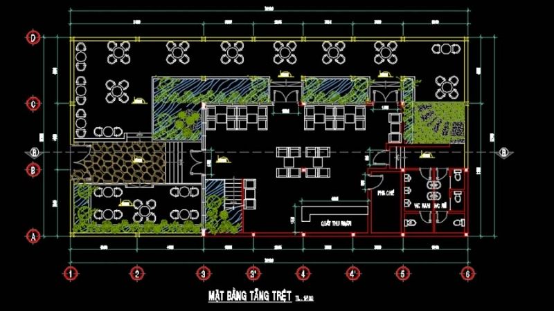 Thiết kế quán cafe theo diện tích và phong cách đẹp nhất 2026 47 bản vẽ thiết kế quán cafe