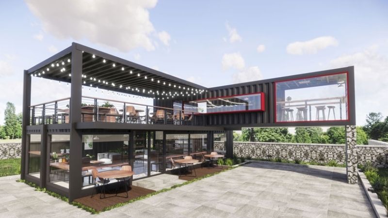 Thiết kế quán cafe theo diện tích và phong cách đẹp nhất 2026 54 mẫu quán cà phê khung thép