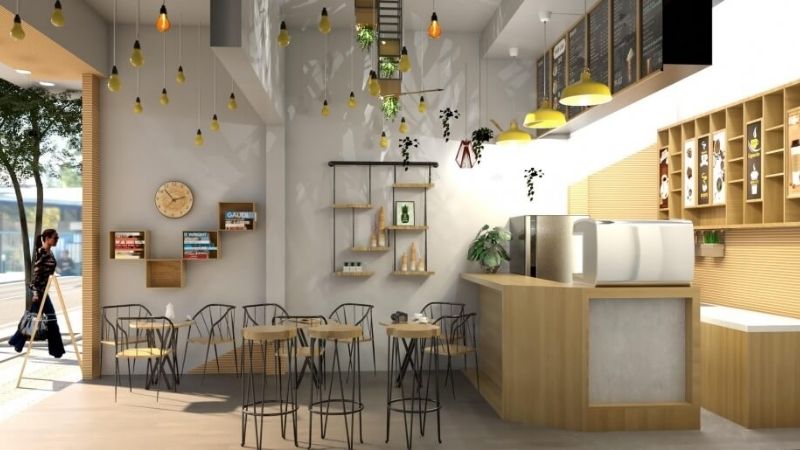 Thiết kế quán cafe theo diện tích và phong cách đẹp nhất 2026 58 thiết kế thi công quán cafe