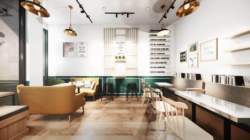 Thiết kế quán cafe theo diện tích và phong cách đẹp nhất 2026 60 mẫu quán cafe đẹp