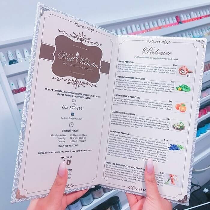 thiết kế tiệm nail nhỏ