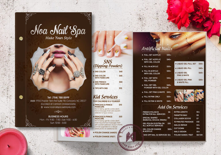 thiết kế tiệm nail nhỏ